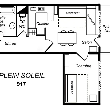 2 Pieces 4 Pers. - Meribel, Balcon, Wi-fi, Non-fumeur - Fr-1-182-190 *