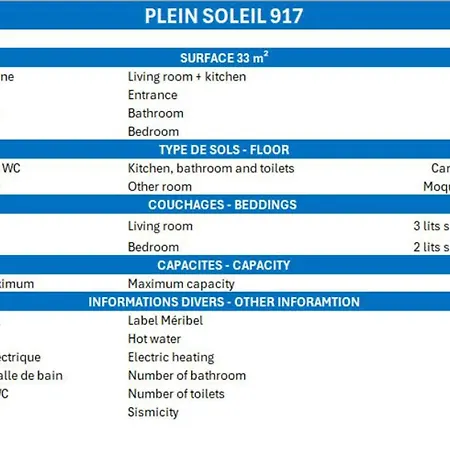 2 Pieces 4 Pers. - Meribel, Balcon, Wi-fi, Non-fumeur - Fr-1-182-190 Apartment Meribel